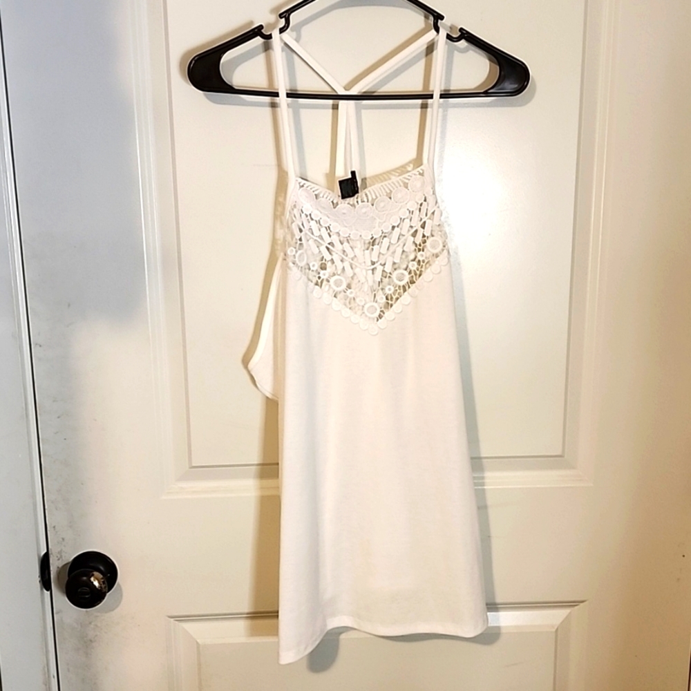 White tank top